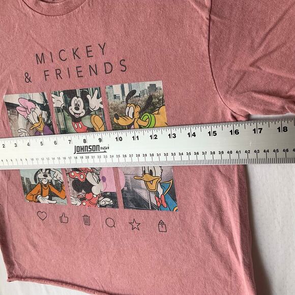Disney Mickey & Friends Women Short Sleeve Tank top size S p, Dusty Pink - Picture 3 of 7